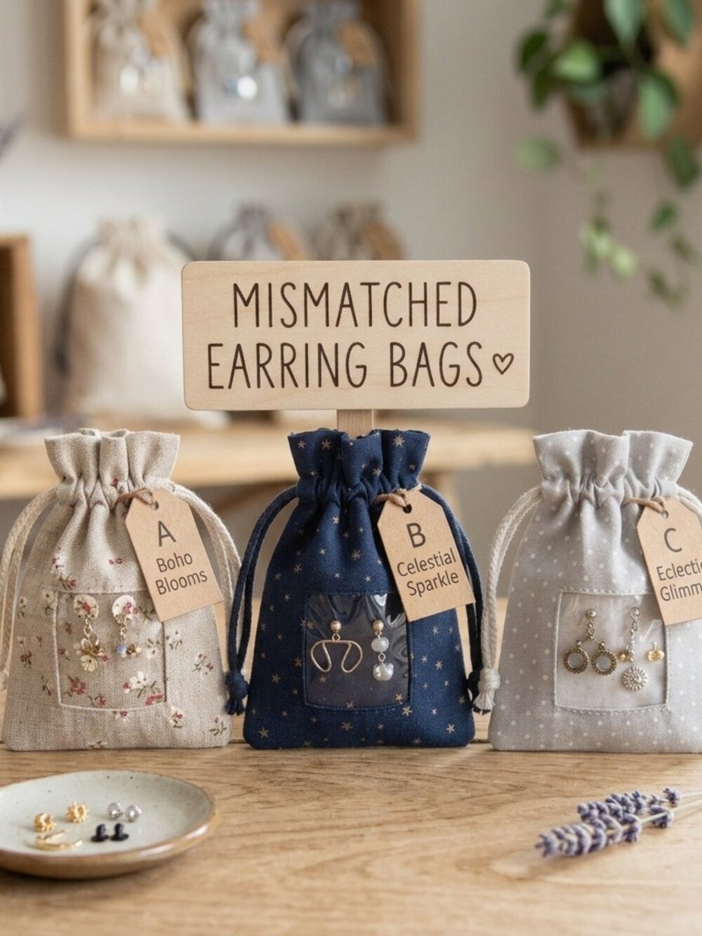 MISMATCHED EARRING BAGS